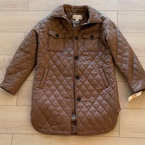 Michael Kors Brown Quilted Jacket